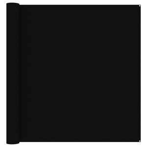 vidaXL Tapis de tente 300x500 cm Noir