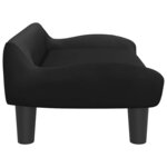 vidaXL Canapé pour enfants noir 70x40x24 cm velours