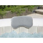 Bestway Coussin de bain spa 2 Pièces Gris 23 x 13 x 5 cm Acier et PVC