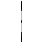 vidaXL Tête de lit murale Noir 185x3x110 cm Bois massif de pin