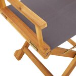 vidaXL Chaises pliables de jardin lot de 8 gris foncé tissu