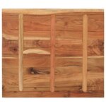 vidaXL Dessus de table 100x80x2 5cm rectangulaire bois massif d'acacia