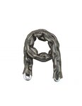 THIRARD - Chaîne acier cémenté zingué Loops  vélo  barrières  Ø 6mm  0.6m  gaine PVC