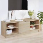 vidaXL Meuble TV Chêne sonoma 102x35 5x36 5 cm Bois d'ingénierie