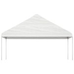 vidaXL Belvédère avec toit blanc 5 88x2 23x3 75 m polyéthylène