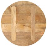 vidaXL Dessus de table Ø 40x2 5 cm rond bois de manguier massif