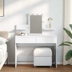 vidaXL Coiffeuse avec LED blanc 100x40x130 cm