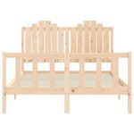 vidaXL Cadre de lit sans matelas 140x190 cm bois de pin massif