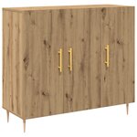Buffet vidaXL Artisan Chêne 90x34x80 cm Bois d'ingénierie