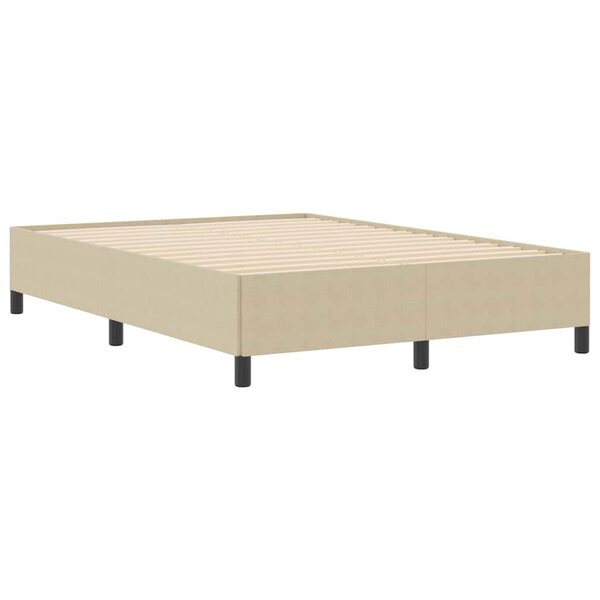 vidaXL Cadre de lit Vert gris 140 x 190 cm Tissu en velours côtelé