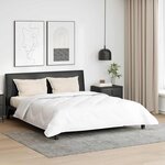 vidaXL Couette avec oreiller 3 Pièces Blanc 240 x 220 cm Microfibre