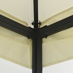 vidaXL Tonnelle avec moustiquaire 300x400x265 cm Crème
