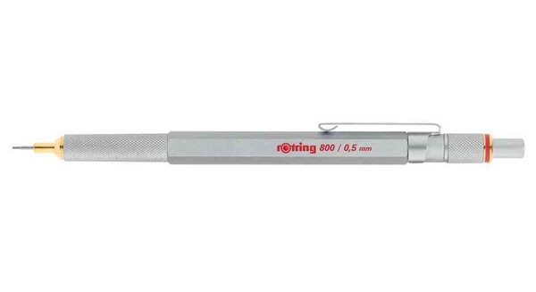 Porte-mines 800 Métal Massif 0,5 mm Argent ROTRING