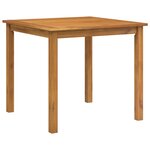 Ensemble de salle à manger de jardin 5 pièces vidaXL Gris Poly Rattan Acacia