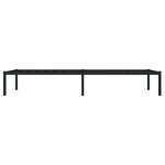 vidaXL Cadre de lit métal sans matelas noir 90x190 cm