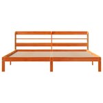 vidaXL Cadre de lit sans matelas cire marron 180x200cm bois pin massif