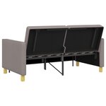 vidaXL Canapé-lit escamotable Taupe 154 x 94 5 x 80 5 cm Tissu