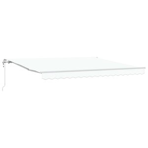 vidaXL Auvent rétractable électrique Blanc 400 × 300 cm