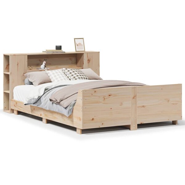 vidaXL Cadre de lit sans matelas 140x200 cm bois massif de pin