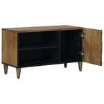 vidaXL Meuble TV Marron 80 x 31 5 x 46 cm Bois de mangue massif