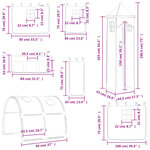 vidaXL Rideaux pour lit mezzanine avec tunnel et tour rose