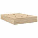 vidaXL Lit avec rangement chêne sonoma 140x190 cm