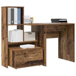 vidaXL Bureau Bois Ancien 131 5 x 50 x 106 5 cm Bois d'ingénierie