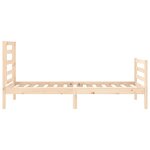 vidaXL Cadre de lit sans matelas bois massif