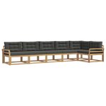 vidaXL Ensemble de canapés d'extérieur 4 pc Blanc et anthracite