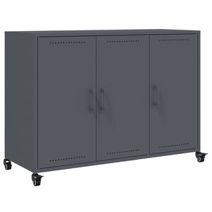 vidaXL Buffet anthracite 100 5x39x72 cm acier