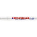 Marqueur Craie Liquide 4095 Ardoises et Fenêtres Blanc Pointe Ronde 2-3 mm x 3 EDDING
