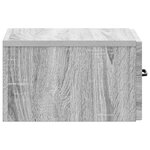vidaXL Cabinet de chevet mural 2 pc Sonoma gris 34 5 x 33 x 20 cm