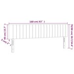 vidaXL Têtes de lit 2 Pièces Rose 80x5x78/88 cm Velours