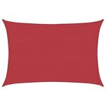vidaXL Voile d'ombrage 160 g/m² Rouge 2 5x4 m PEHD