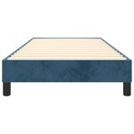 vidaXL Cadre de lit Bleu foncé 80x200 cm Velours