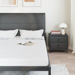 vidaXL Matelas Blanc 140 x 190 cm Tissu jacquard