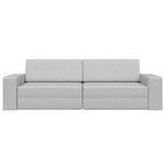 vidaXL Canapé-Lit 200cm Gris nuage tissu
