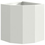 vidaXL Jardinière d'Angle Blanc 30 x 30 x 35 cm Acier