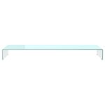 vidaXL Meuble TV/Support pour moniteur 120x30x13 cm verre vert