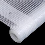 vidaXL Bâches Leno 2 Pièces 260 g/m² 3x3 m Blanc