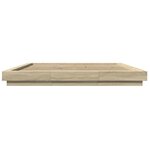 vidaXL Cadre de lit avec lumières LED sans matelas 180x200 cm