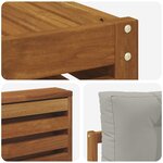 vidaXL Ensemble de canapés d'extérieur 10 pc Gris Naturel et Clair
