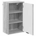 vidaXL Cabinet de salle de bain Sonoma gris 39 x 23.5 x 65 cm