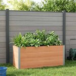 vidaXL Jardinière surélevée Marron 150 x 50 x 91 cm WPC et Aluminium