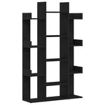 vidaXL Bibliothèque Chêne noir 86 x 25.5 x 140 cm Bois d'ingénierie