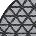 vidaXL Tapis d'extérieur noir Ø160 cm PP