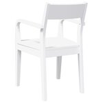 vidaXL Chaises à manger 2 Pièces blanc bois massif caoutchouc