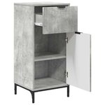 vidaXL Ensemble de mobilier de salle de bain 2 Pièces Gris béton