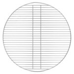 Grille de BBQ vidaXL Argent Ø57 cm en Acier Inoxydable