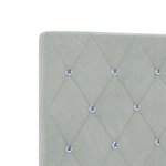 vidaXL Cadre de lit avec tête de lit Gris clair 120 x 200 cm Velours